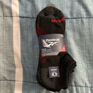 Reebok Men’s Lowcut 6 Pack Socks 6-12.5